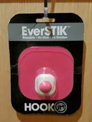 UMI Brands Everstick Reusable No Glue No Residue Hook - Pink