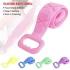 Back Scrubber Shower Exfoliating Silicon Body Brush for Shower, Bath & Massage