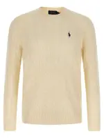 [Polo Ralph Lauren] Polo Ralph Lauren-Braided Sweater Maglioni Bianco-Uomo L