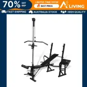 Fitness Workout Bench Home Gym Adjustable Weight Training Equipment Exerci 90371