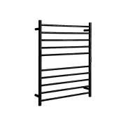 Hotwire Heated Towel Rail - Round Bar (H900mmxW700mm) with Timer - Gun Metal