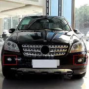 for 2006-2008 W164 Mercedes Benz ML320 ML350 ML500 ML550 ML63 AMG Bumper Fog Light Grill Grille Cover 1648260124 1648260224 Left and Right