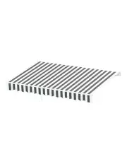 [Instahut] Retractable Folding Arm Awning 4Mx3M in Grey and White