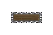Solemate Rubber C Ribbed Wide 45x120cm Stylish Outdoor Entrance Doormat