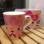 阿虎會社【A - 628】日本 正版 三麗鷗 HELLO KITTY 凱蒂貓 馬克杯 茶杯 陶瓷杯 粉紅色