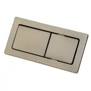 89*44mm Fienza Brushed Nickel Universal Rectangular Flush Buttons For Back To Wall Toilet Suite