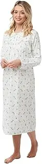 [Daisy Dreamer] Ladies Wincey Flannelette Nightdress Soft Warm Brushed Cotton Nightwear Nighty Floral Print, Size 8-26