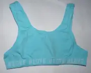 NEW Fruit of the Loom Girls Seamless Built Up Sport Bra Blue 30 NIP FF33