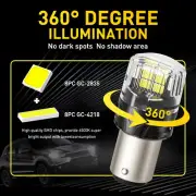 US AUXITO 1157 BAY15D LED Reverse Brake Turn Signal Light DRL 6500K White 2400LM (for: Renault)
