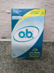 O.B. Applicator Free Digital Tampons (Regular), 40 Count