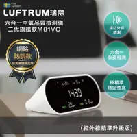 在飛比找PChome24h購物優惠-瑞典LUFTRUM 瑞際六合一空氣品質檢測儀二代旗艦款- M