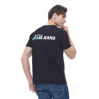 在飛比找momo購物網優惠-【Lee 官方旗艦】男裝 短袖T恤 / 背印花Jeans 黑