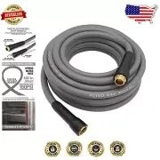 Heavy Duty 5/8-Inch x 50-Feet Garden Hose with Kink Resistance & Brass Fittings