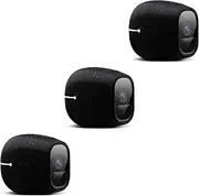 Silicone Skins Compatible With Arlo Pro and Pro 2 Cameras, Protective Case Cover for Netgear Security Camera Accessories (3 Pack, Black)
