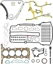 Timing Chain Kit & Head Gasket Set, Compatible with 2011-2016 Chevy Trax Sonic Cruze Limited, Buick Encore 1.4 L Engine, w/Cylinder Head Bolts, Replace#HS26540PT-1, HSCV001, HS54898, HS31411, 22HP47N