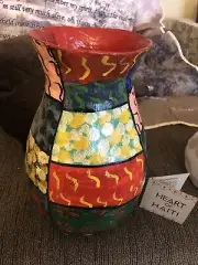 Paper Vase Of memories, Handmade In Haiti