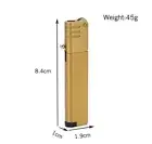 Mini Refillable Butane Gas Jet Torch Windproof Cigarette Lighter Grinding Wheel
