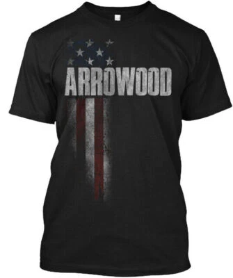 Fun Arrowood Family American Flag T-Shirt Made in the USA Size S to 5XL