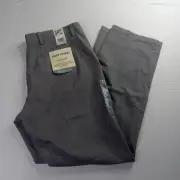 Dockers Easy Khakis Pants Men's 36x32 Gray Comfort Waist Classic Fit No Wrinkles