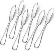 AOOSY Cheese Butter Knife,5.8-inch Classic Stainless Steel Spreaders, Mini Desert Knives, Breakfast Sandwich Slicer for Home Use, Hotel, Restaurant,Set of 6