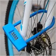ZECHAO U-Shaped Anti-Theft Bicycle Lock,Four-Digit Code Lock Optional Steel Wire Bicycle Lock Non-Intelligent Electronic Lock Anti-Theft Lock