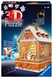 Ginger Bread House Night Edition Jigsaw Puzzle, 216 Piece