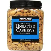 Kirkland Signature unsalted cashews 2.5 lb premium quality