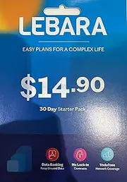 Lebara Prepaid Starter Pack - Small 30 Day SIM $24.9