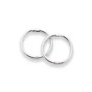 Sterling Silver 9mm Mini Polished Sleeper Earrings