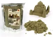 SUPER SAND 500 GRAMS RESEALABLE BAG NATURAL COLOR MOULD LIKE MAGIC NOVELTY TOY