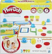 Play-Doh - Shape & Learn - Numbers & Counting inc 3 Tubs of Dough & acc - Creative Kids Toys - Ages 2+