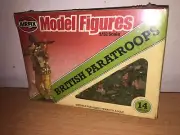 Airfix Toy Soldier 1/32 BRITISH PARATROOPS MIB, 1981 Vintage Made in France