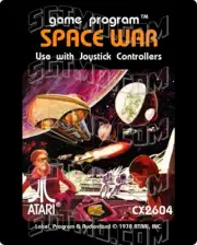 Atari 2600 Replacement Label - Space War