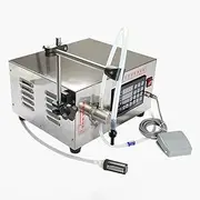 YUGXTH Liquid Filling Machine, Single Head Magnetic Pump Bottle Filler, Automatic Liquid Bottle Tube Filler, Stainless Steel Bottling Machine with Foot Pedal, for Cosmetics, Beverages, Oil