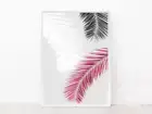 Palm Leaves Blush Pink Tropical Photography Wall Art Print. Great Home Decor