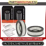 2x Engine Air Filter for Jeep Cherokee Wagoneer Chrysler Plymouth Checker Fargo (for: Jeep)