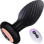360° Rotation Butt Plug Vibrator Adult Sex Toys Prostate Massager with 9 Vibrating and 9 Rotation Mode Male Sex Toy Anal Dildo Remote Control for Men and Female