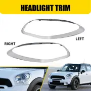 For 11-16 Mini Cooper Countryman 2013-16 Paceman Headlight Bezel Trim 2Pcs (for: Mini)