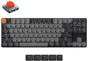 Keychron K1v6 Low-Profile QMK White Wireless Mechanical Keyboard - Red Switch [KBKCK1XA1]
