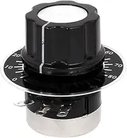 Aexit RV24YN (Potentiometer) 20S B502 5K Ohm Rotary Taper Carbon Potentiometer Pots w Dial (69ry175qf447) w Knob