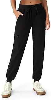 [floralhue] Scrubs for Women, Stretchy Yoga Pants with 5 Pockets, Cargo Jogger Scrub Pants for Women