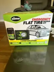 Slime Flat Tire Puncture Repair Sealant Smart Emergency Kit Air Compressor NEW