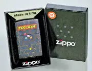 Zippo Namco Legendary Pacman Game Oil Lighter Regular Matte Black Japan New