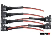 Bosch EV1 EV14 Style Mini timer Injector plug with tails x4