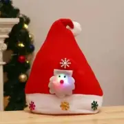 LED Christmas Holiday Santa Light-Up Felt Hat Unisex One Size Fits All New