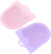 SHERCHPRY Silicone Facial Cleansing Brush Set Face Exfoliator Scrubber for Deep Cleaning