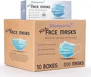 Disposable Kids Face Mask, Soft on Skin, Bulk Pack 3-Ply Masks | Facial Cover with Elastic Earloops For Childcare, School