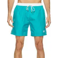 在飛比找ETMall東森購物網優惠-【HUGO BOSS】男時尚色彩對比綠松色快乾游泳褲(預購)