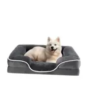 Orthopedic Dog Bed, Memory Foam Puppy Orthopedic 28"L x 23"W x 6.5"Th Grey