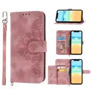 MCC iPhone 13 Mini Wallet Case Cover Extra Card Slots with Strap Apple 13Mini [Pink]